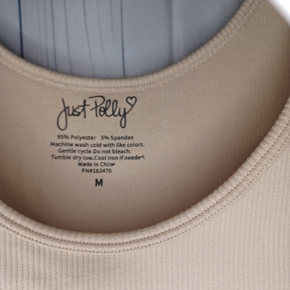 Just Polly Polly and Esther short sleeve ribbed bodysuit NWT - Picture 5 of 8